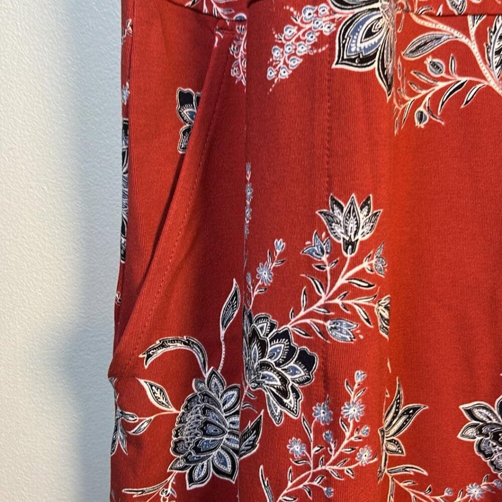 Plus Sz 2X J Jill Wearever Floral Dress Short Sleeve Resort Vacation Comfort - Picture 4 of 8